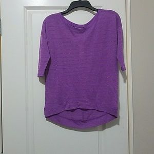 Purple w/ gold stripes Blouse